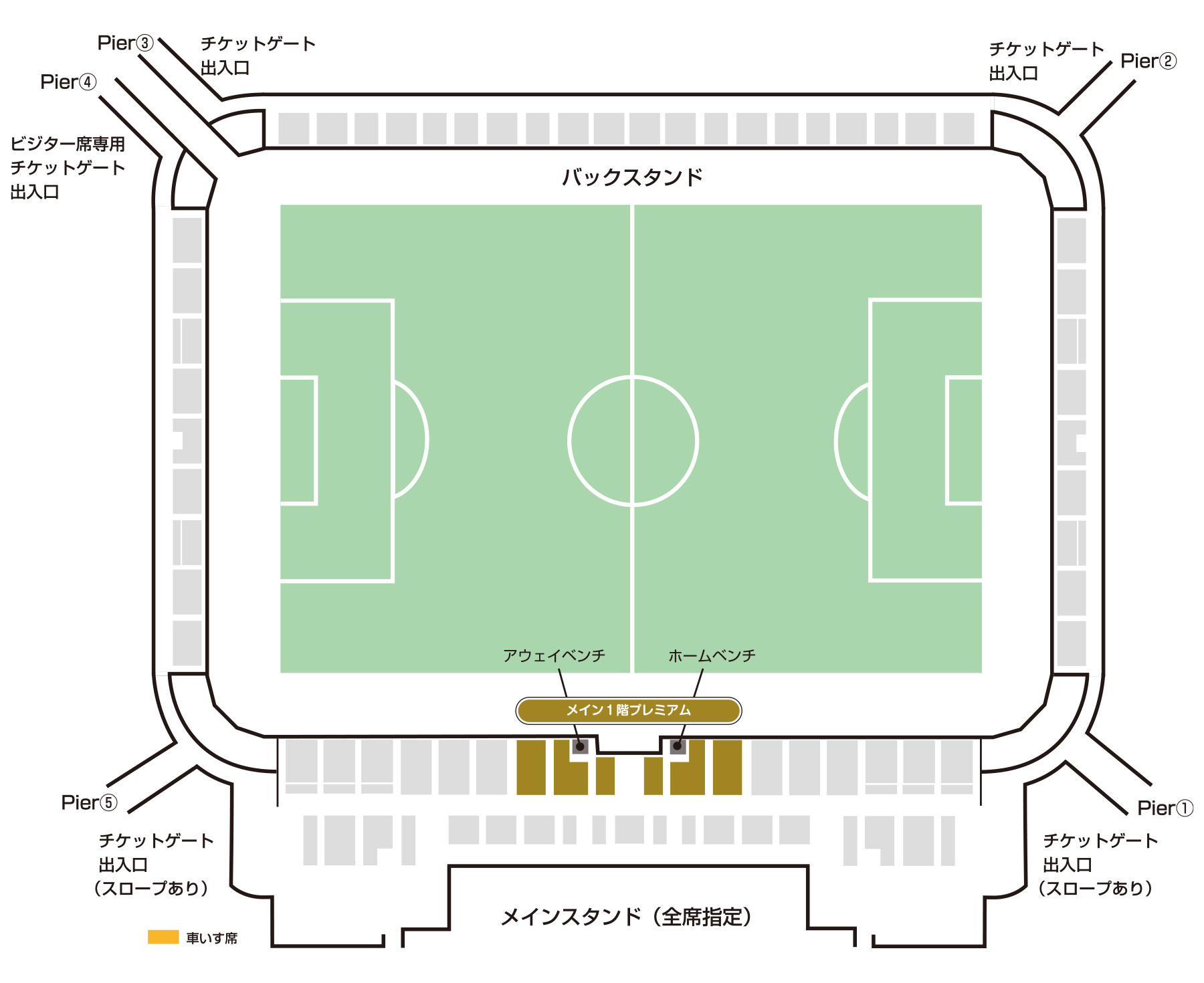 メイン1階プレミアム 座席図